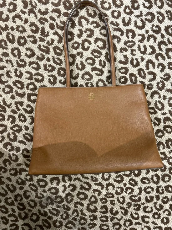 Tory Burch britten tote Leather Double-Handle Tote new - Picture 2 of 5